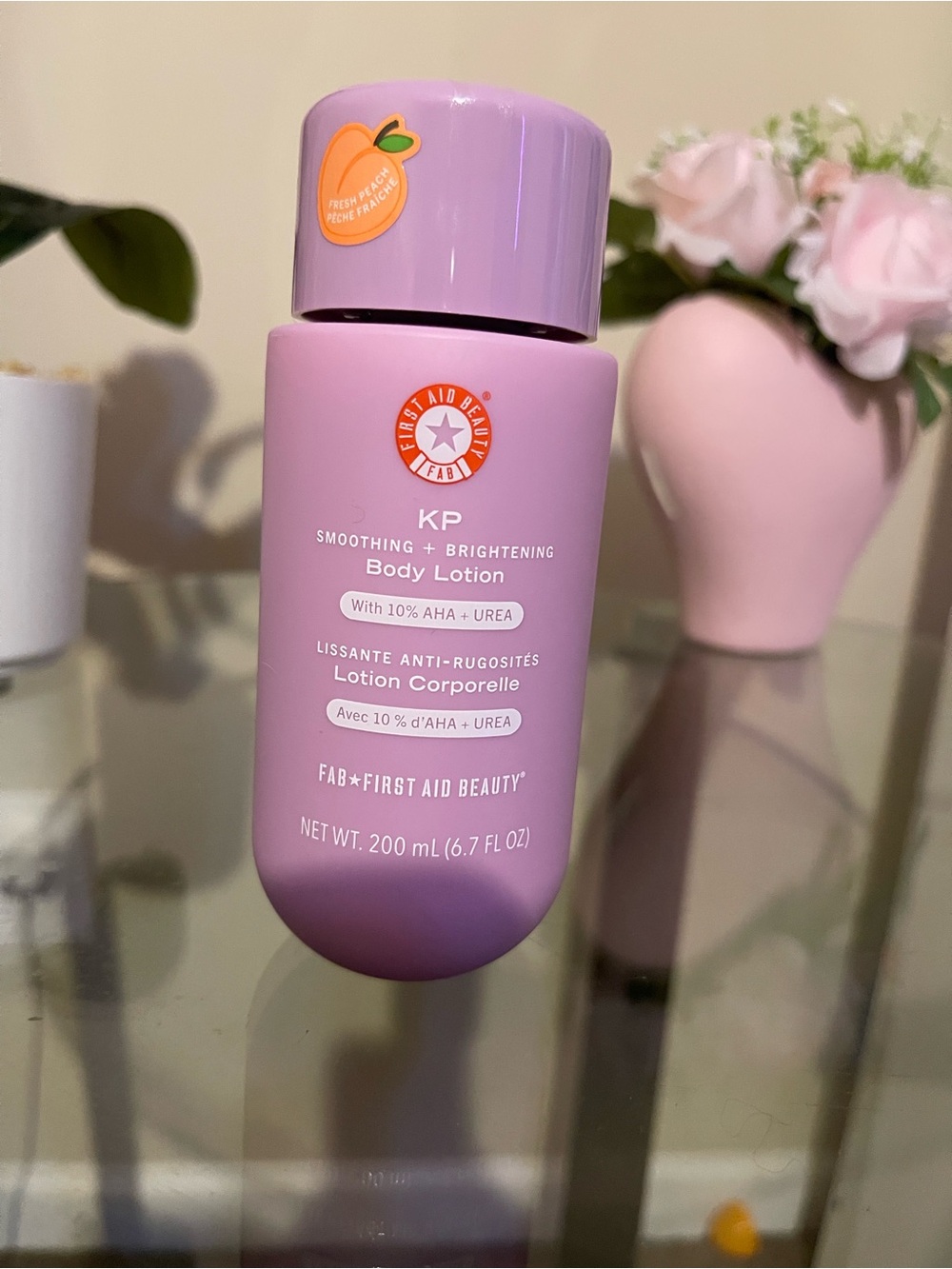 First Aid Beauty KP Smoothing + Brightening Body Lotion - Lavender Pink